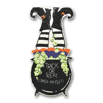 33 Witch Burlap Buddies Door Hanger