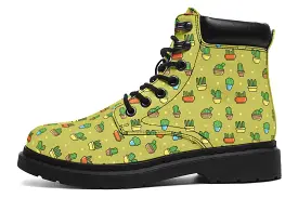 8 Bit Potted Plants Classic Vibe Boots