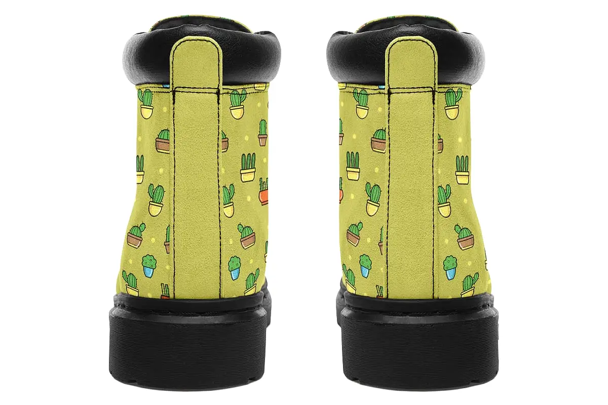 8 Bit Potted Plants Classic Vibe Boots