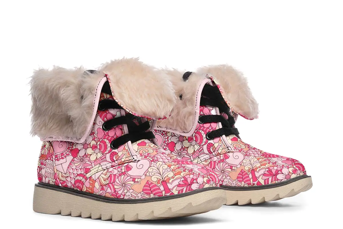 Abstract Valentines Day Polar Vibe Boots