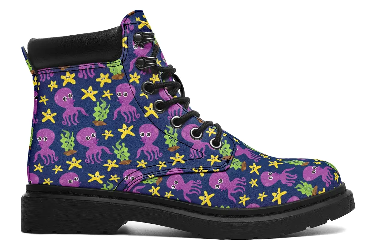 Adorable Octopus Classic Vibe Boots