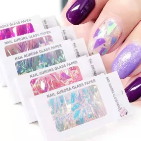 Aurora Nail Art Glass Paper