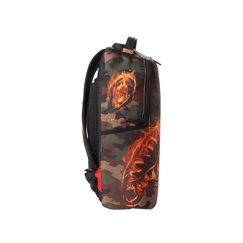 [B2221] Sprayground Fire Shark Backpack