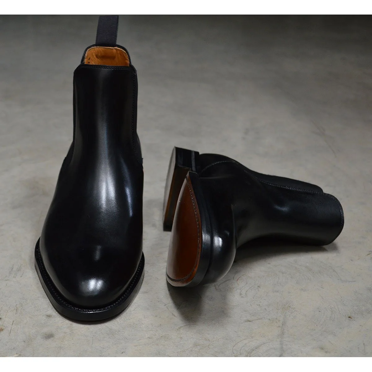 Berwick 1707 Chelsea Boot (303)- Black Calf