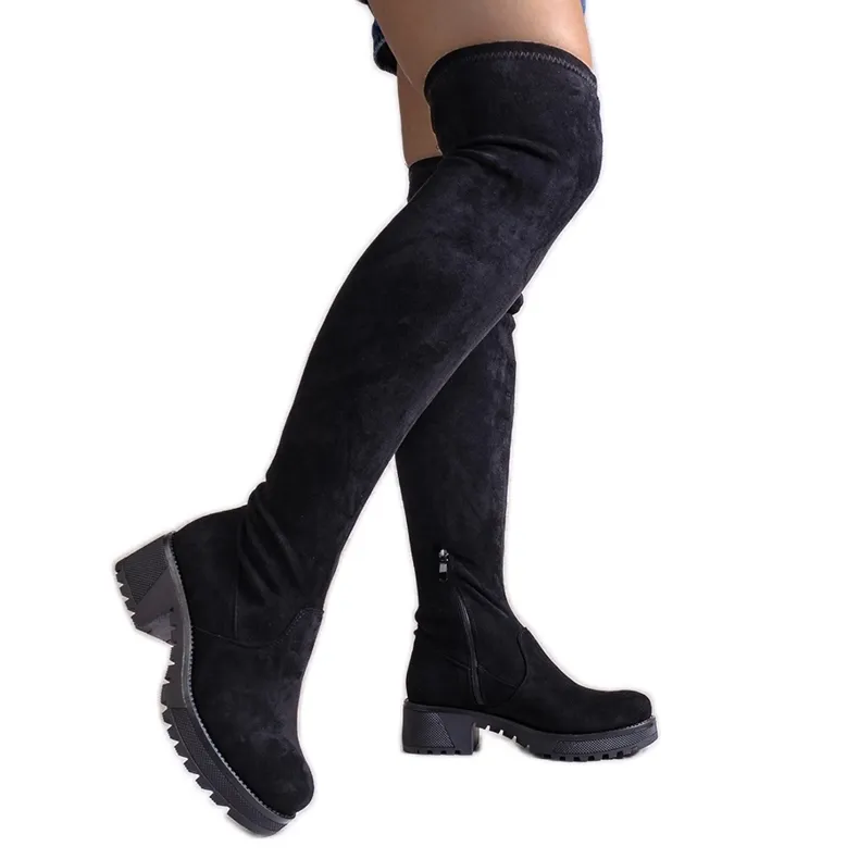 Black Kawtha long boots