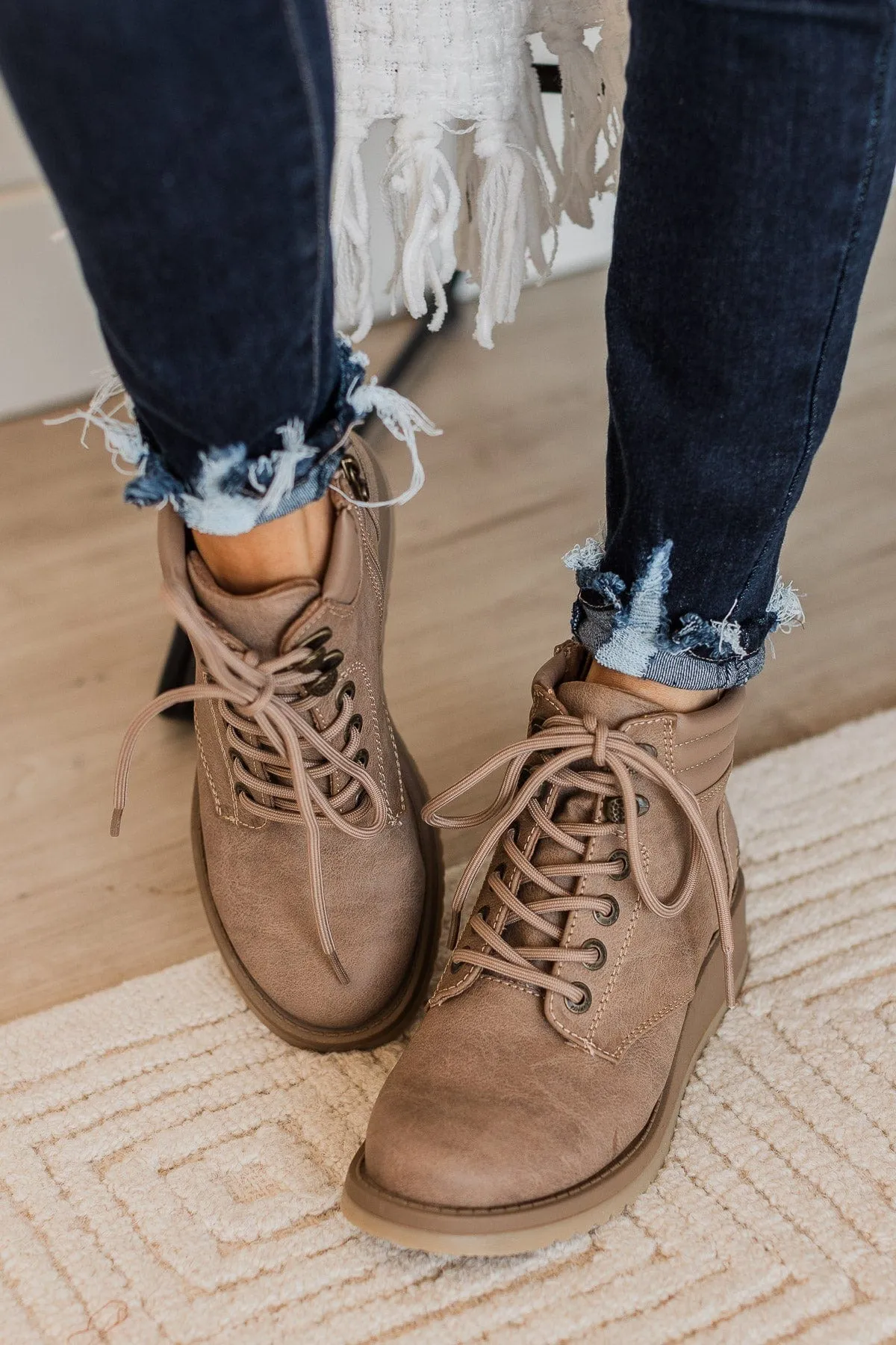 Blowfish City Ankle Boots- Almond