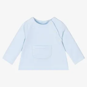 Blue Cotton Jersey Baby Top