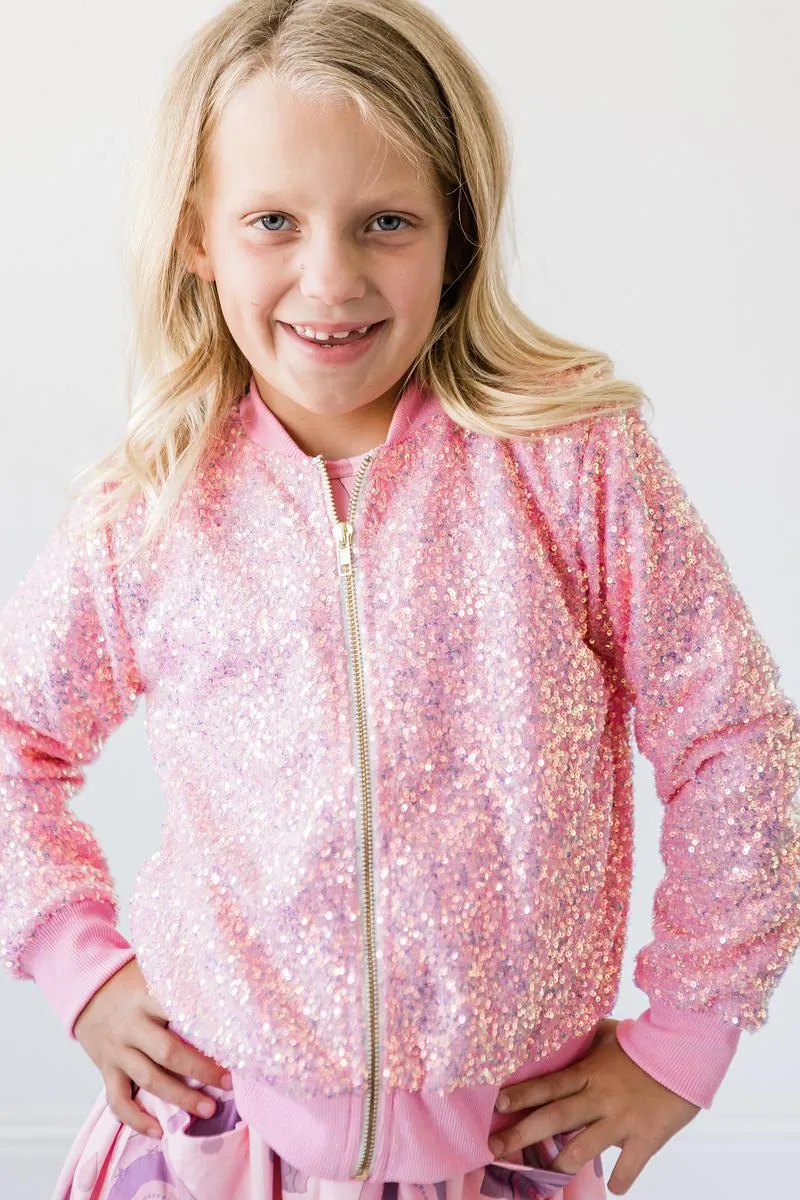 Bubblegum Pink Sequin Jacket