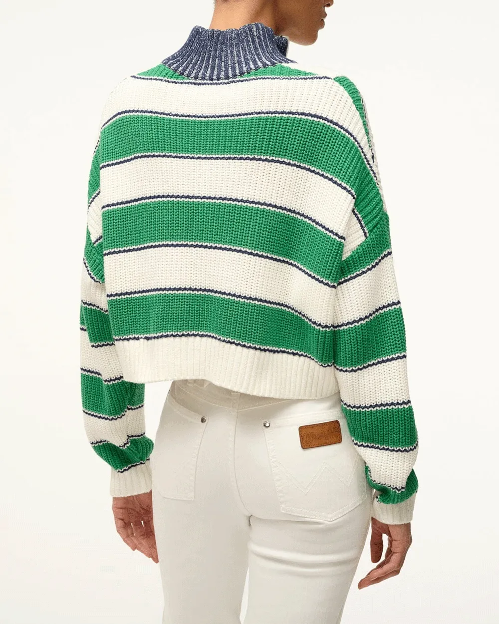 Bungalow Stripe Cropped Hampton Sweater