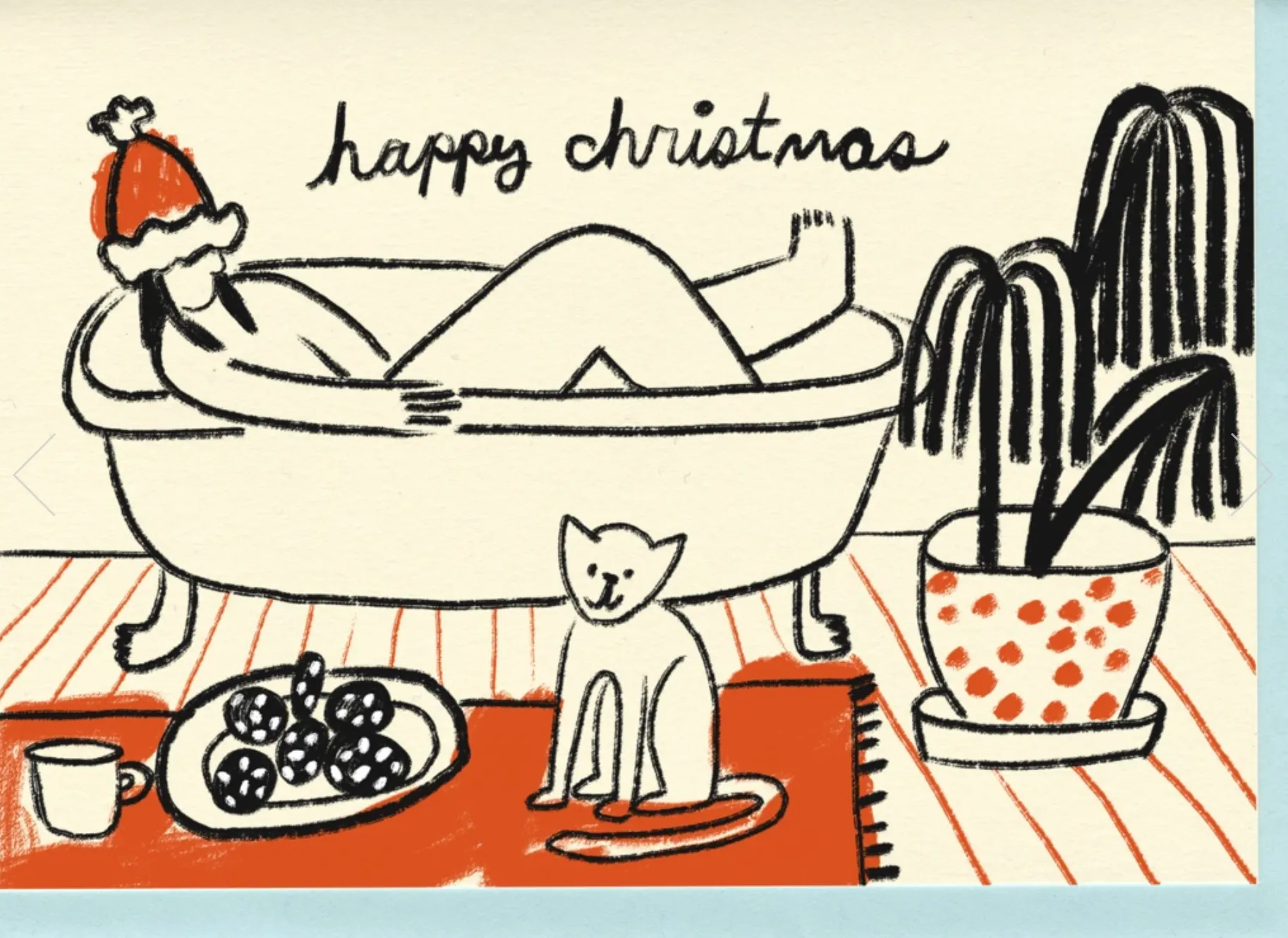 Christmas Bath Notecard