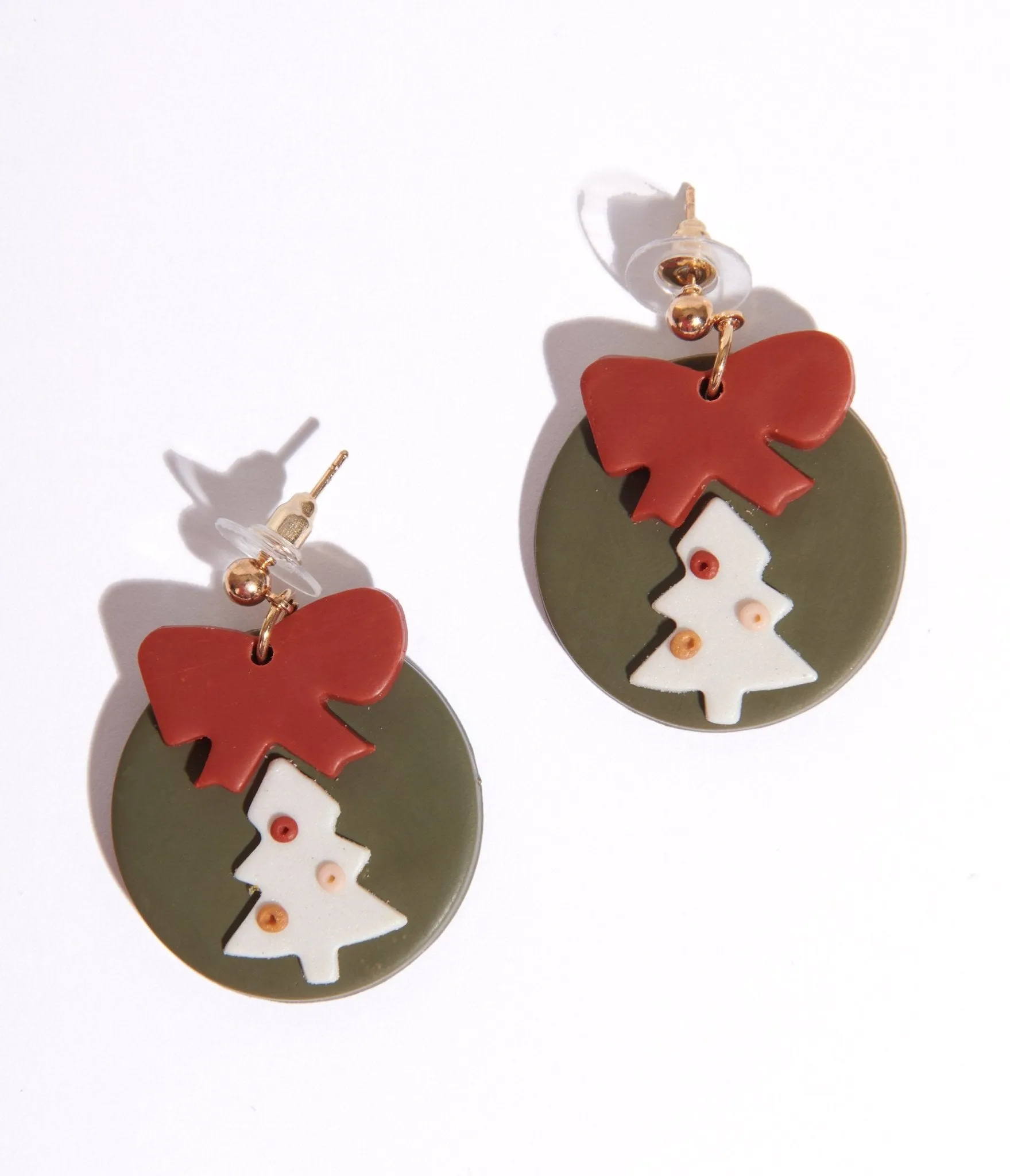 Christmas Tree Drop Earrings