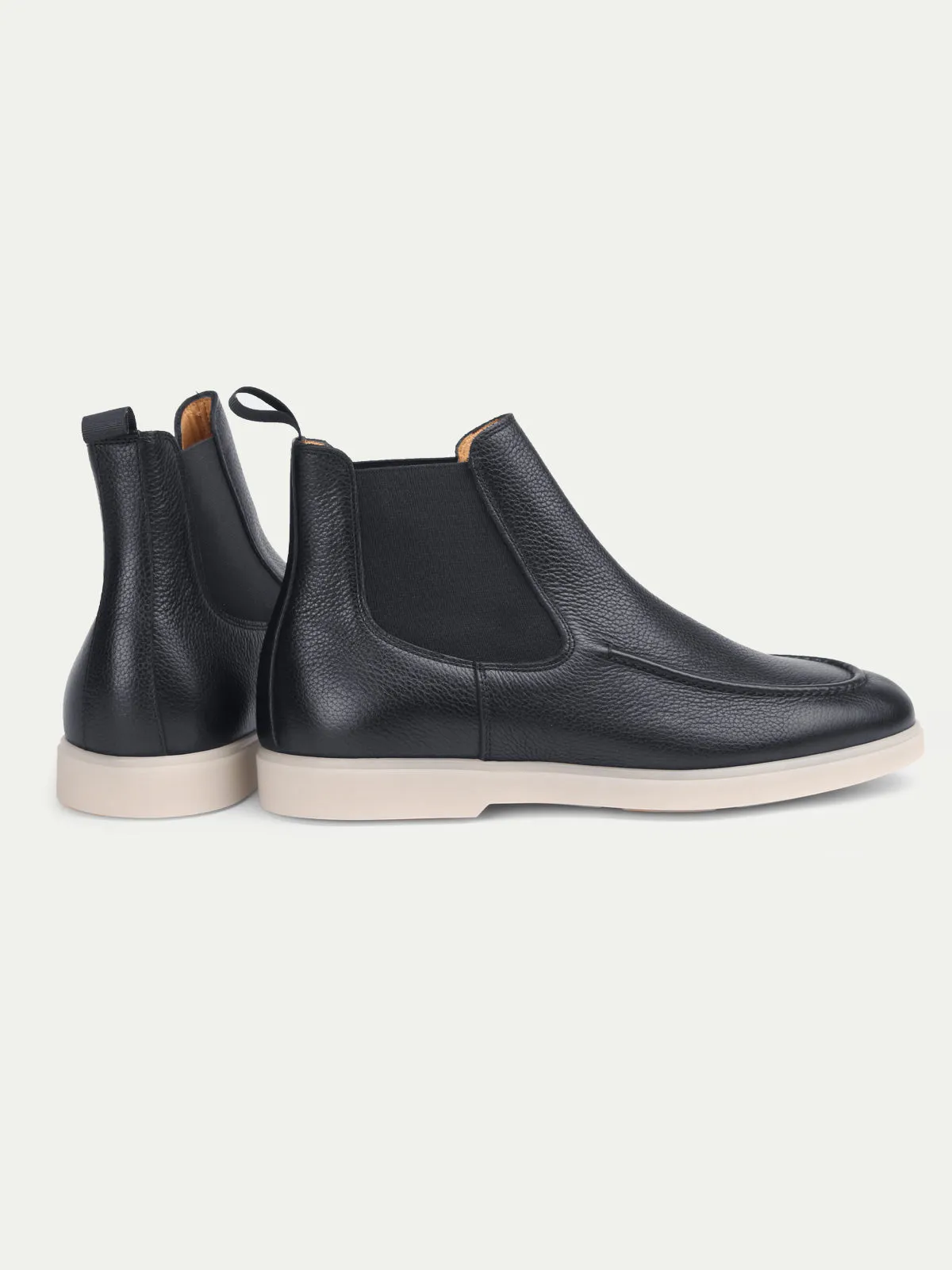 City Chelsea Boots Navy Grain