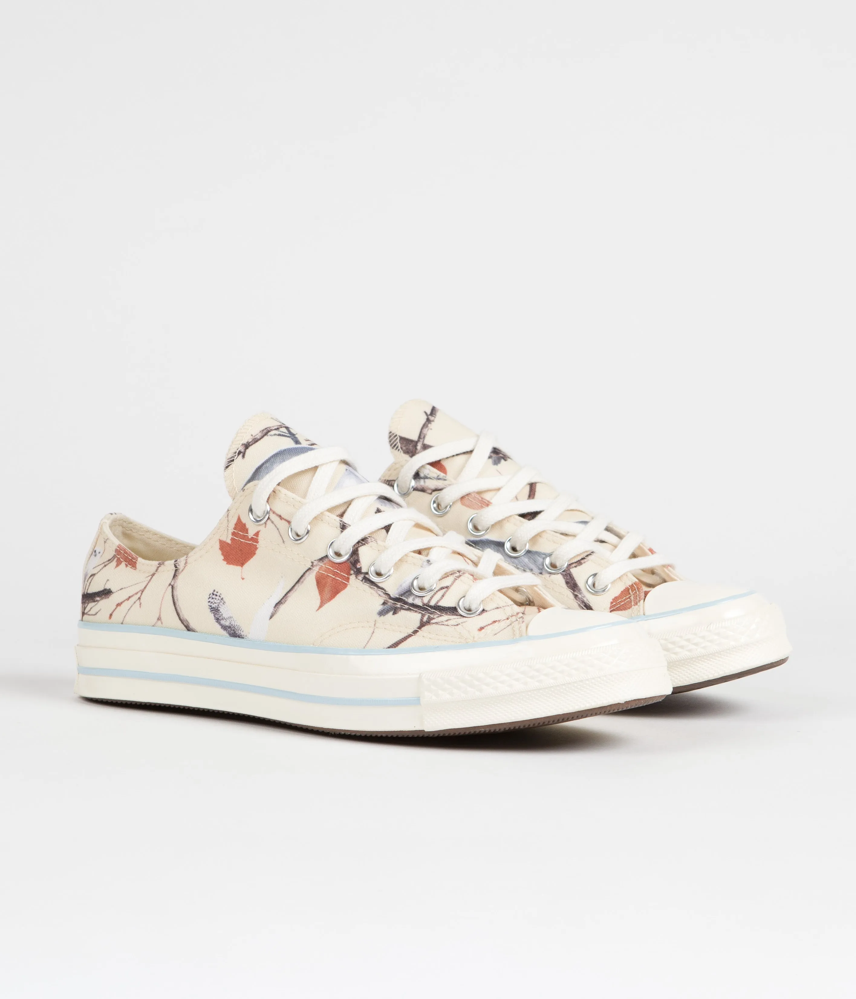 Converse x Golf Wang Chuck 70 Ox Owl Camo Shoes - Egret / Corydalis Blue / Antique White