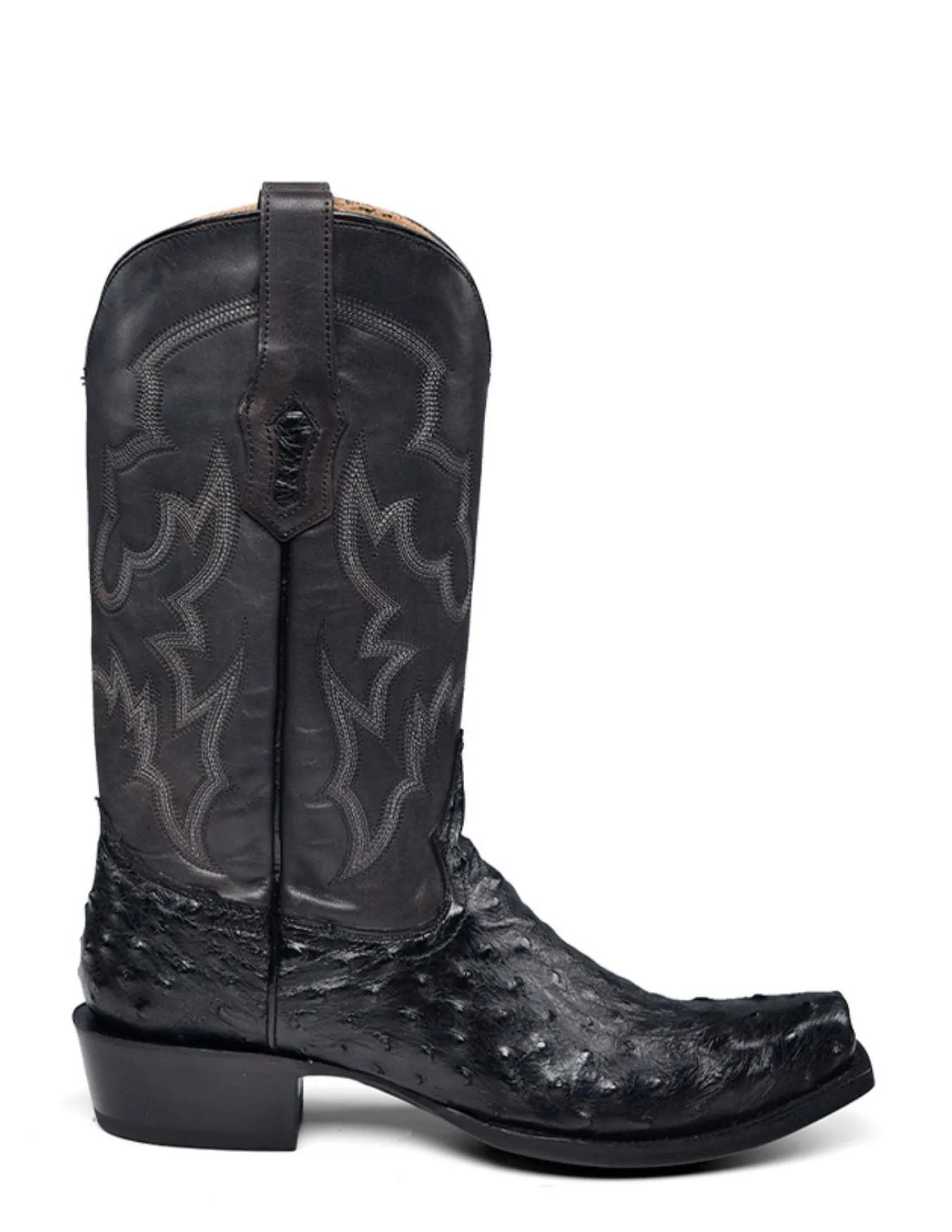 Corral Mens Black Ostrich Boots