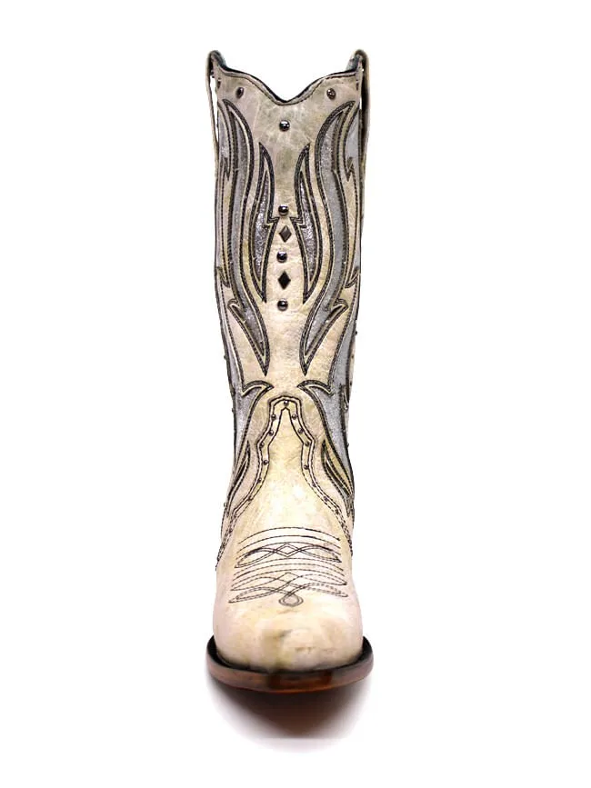 Corral Womens Pearl Inlay Boots