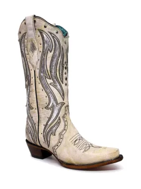 Corral Womens Pearl Inlay Boots