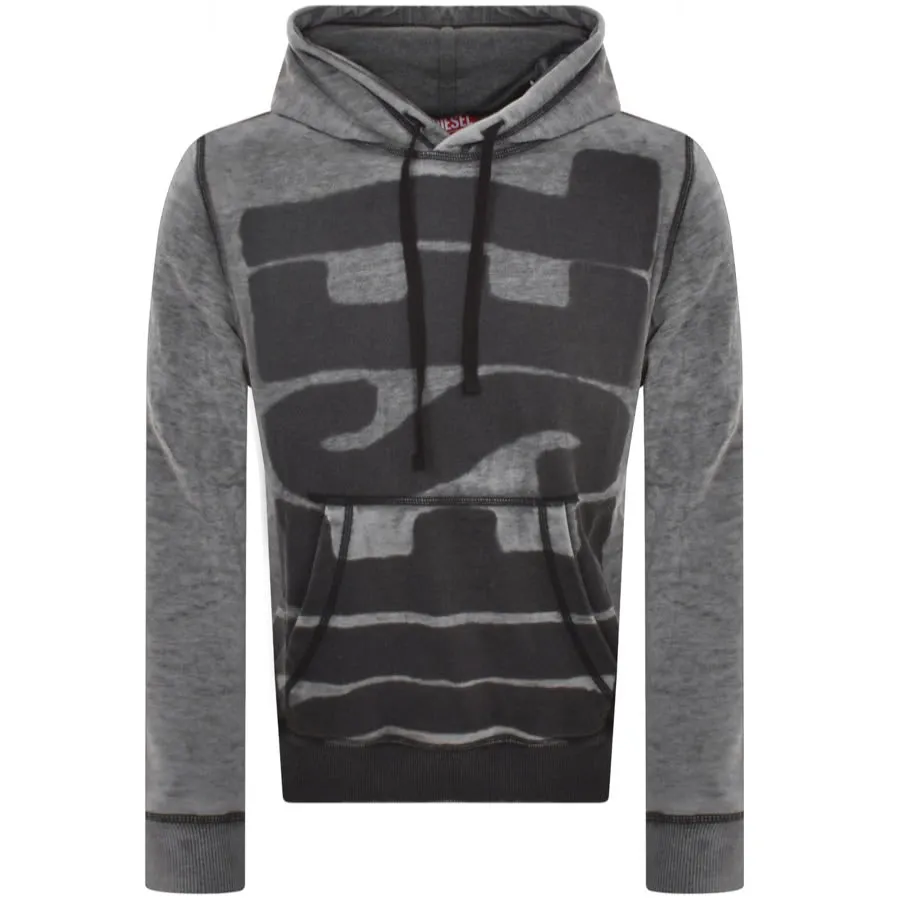 Diesel S Ginn L1 Hoodie Grey