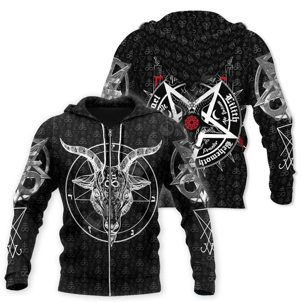 Gothic Skull Satan Devil Hoodie