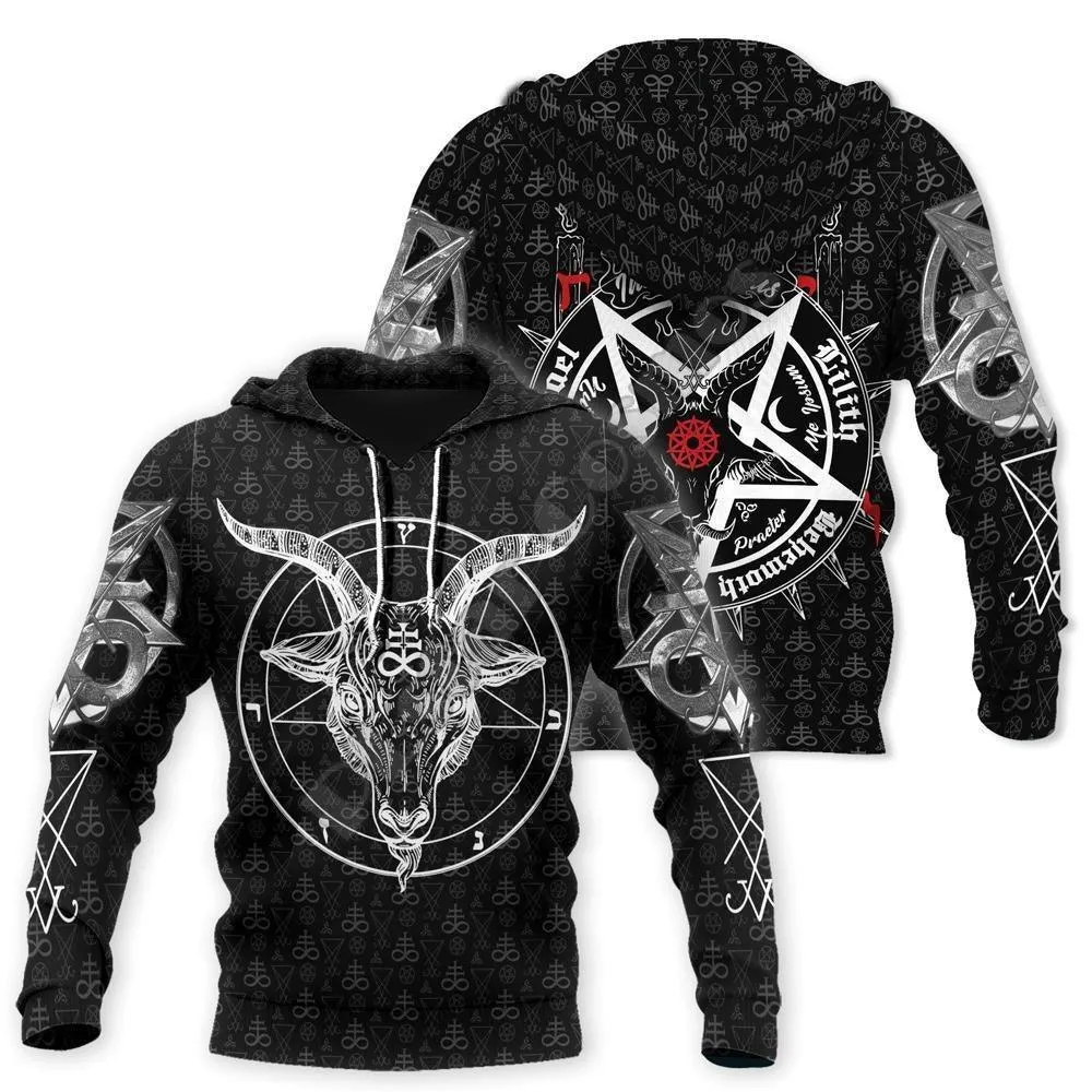 Gothic Skull Satan Devil Hoodie