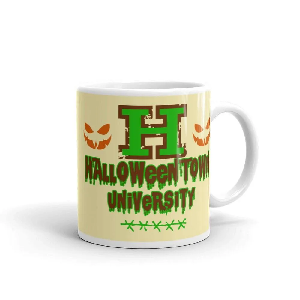 Halloween University Mug, Halloween University,  Halloween Mug,  Custom Coffee Mug, Halloween Home Decor, Pumpkin Fall Mugs, Tri