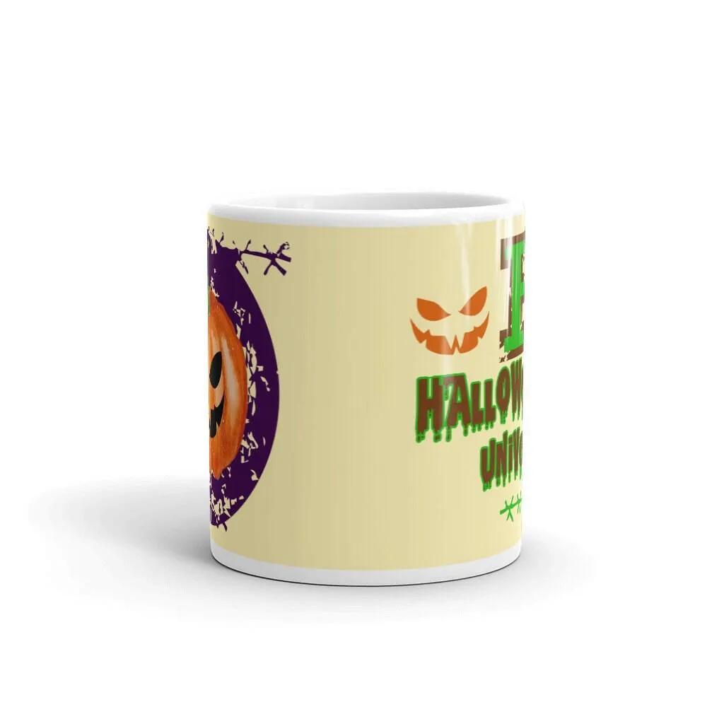 Halloween University Mug, Halloween University,  Halloween Mug,  Custom Coffee Mug, Halloween Home Decor, Pumpkin Fall Mugs, Tri