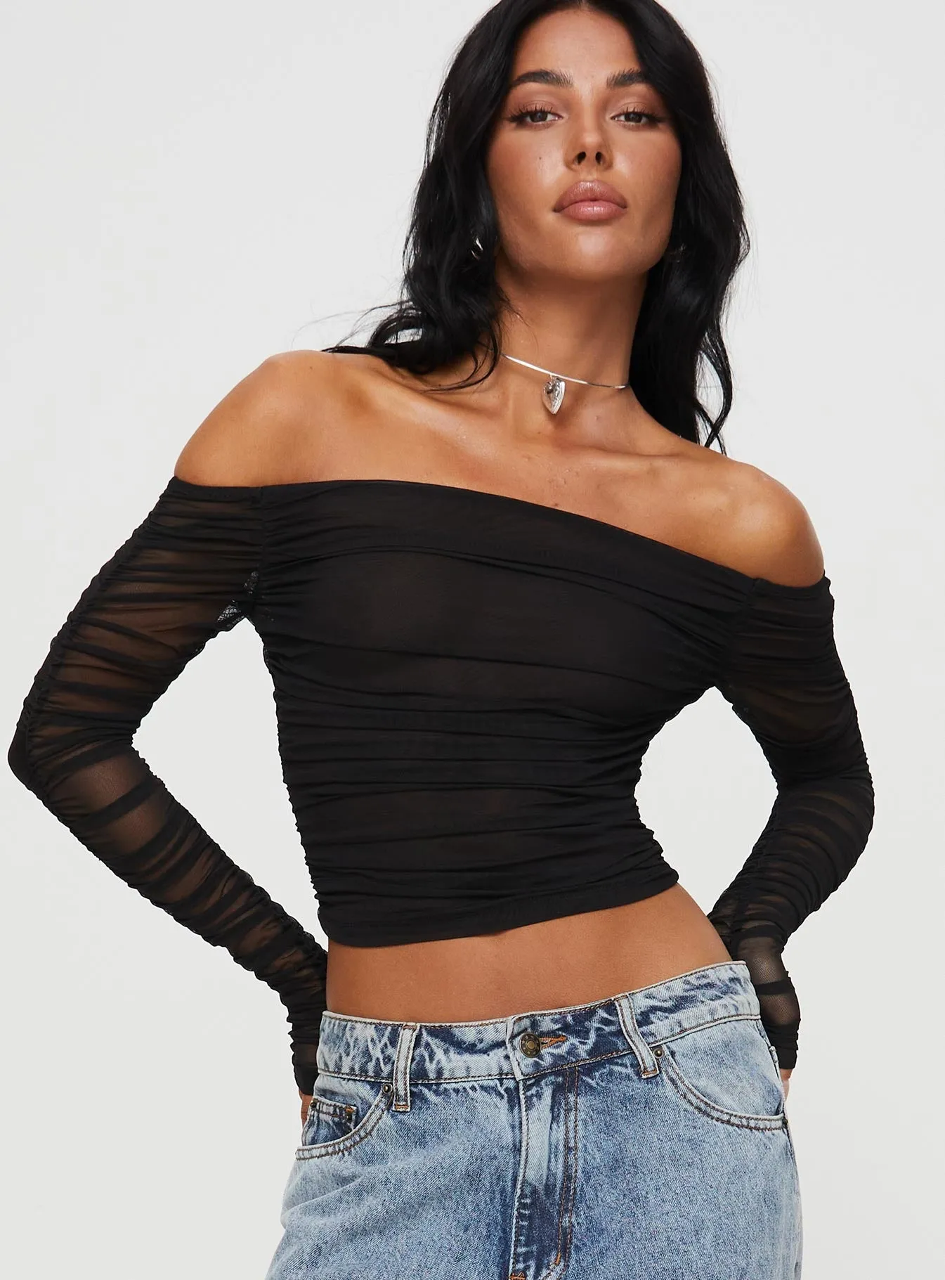 Hartford Off The Shoulder Top Black