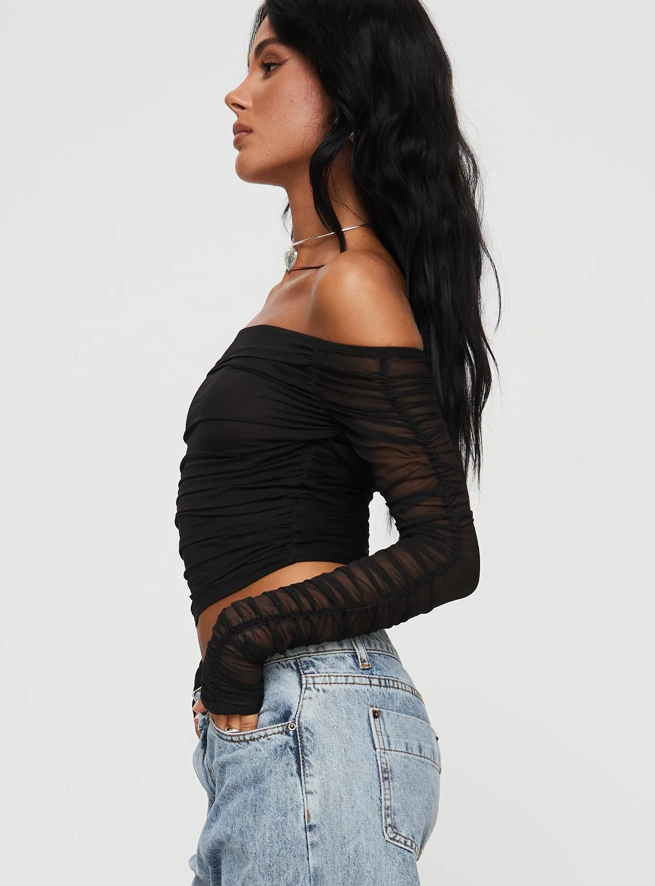 Hartford Off The Shoulder Top Black