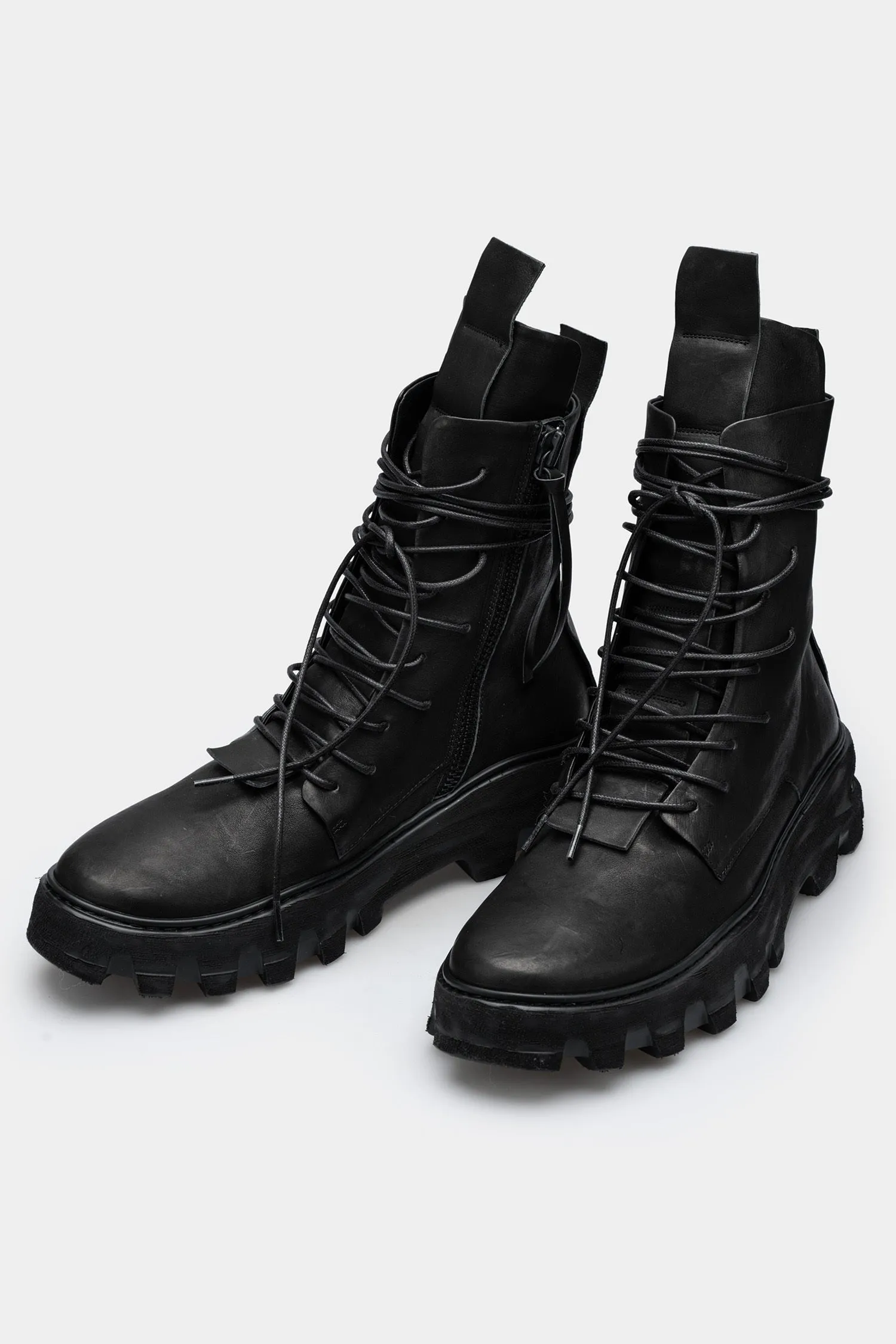 High top combat trail boots