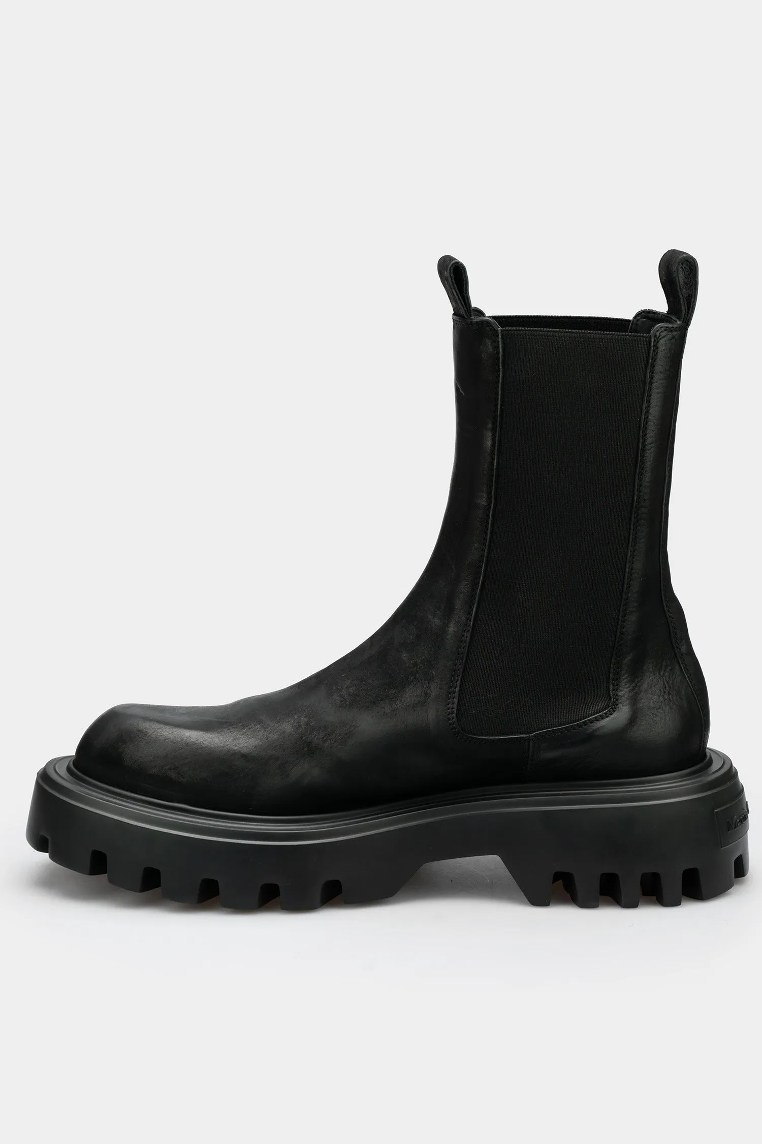 High top plateau chelsea boots