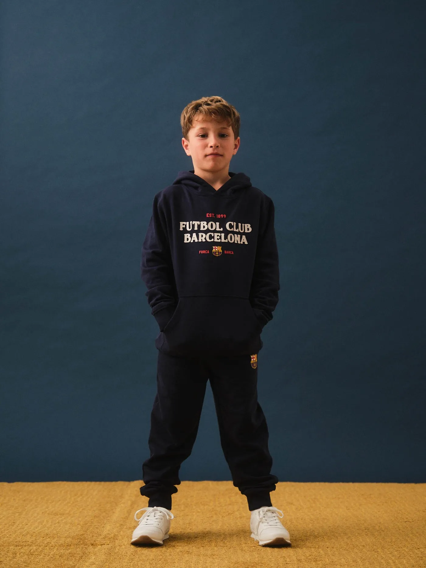 Hoodie Bara Crest navy - Junior