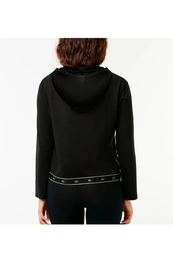 Lacoste Women Logo Hoodie Black