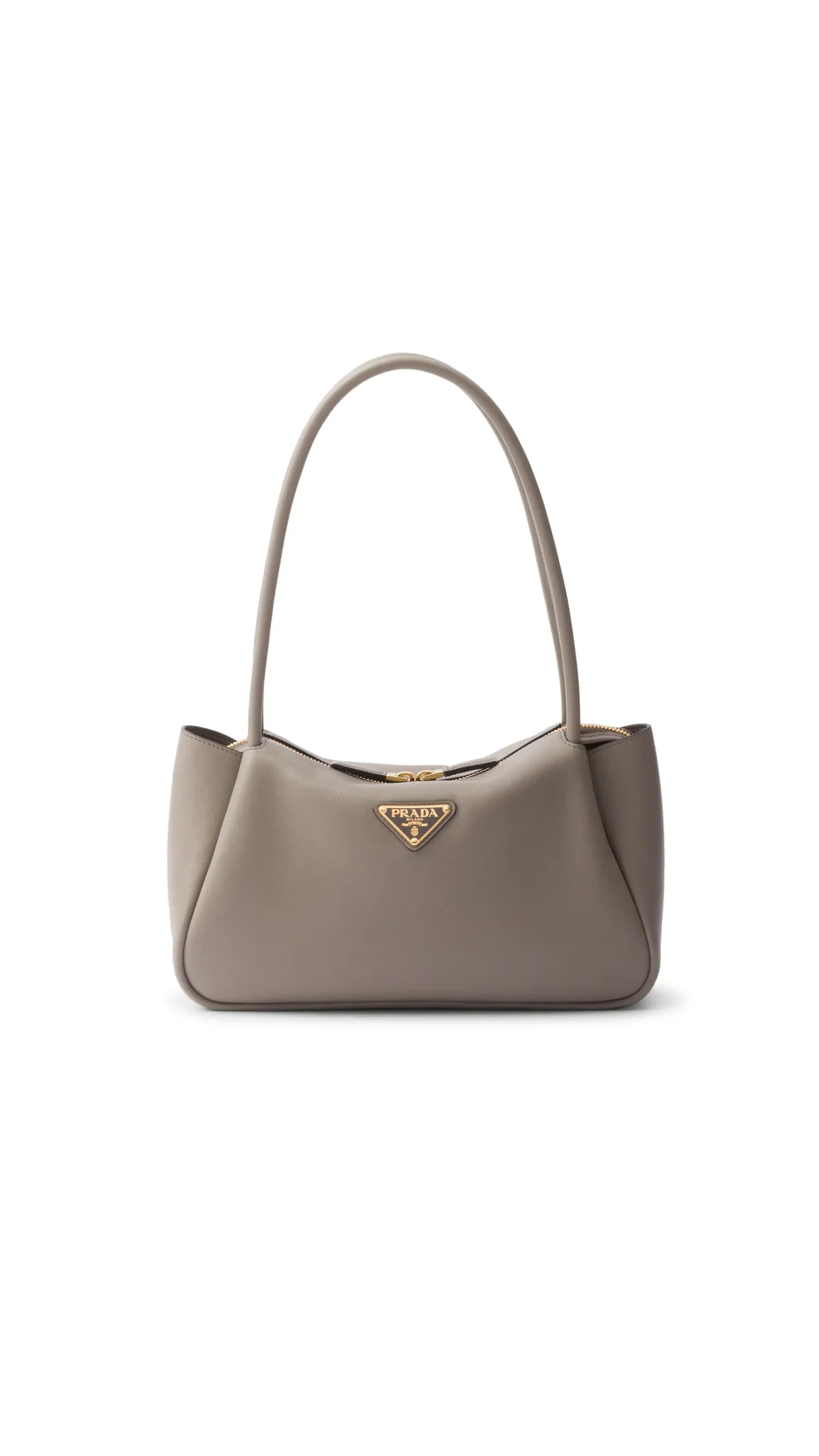 Medium Leather Handbag - Argilla