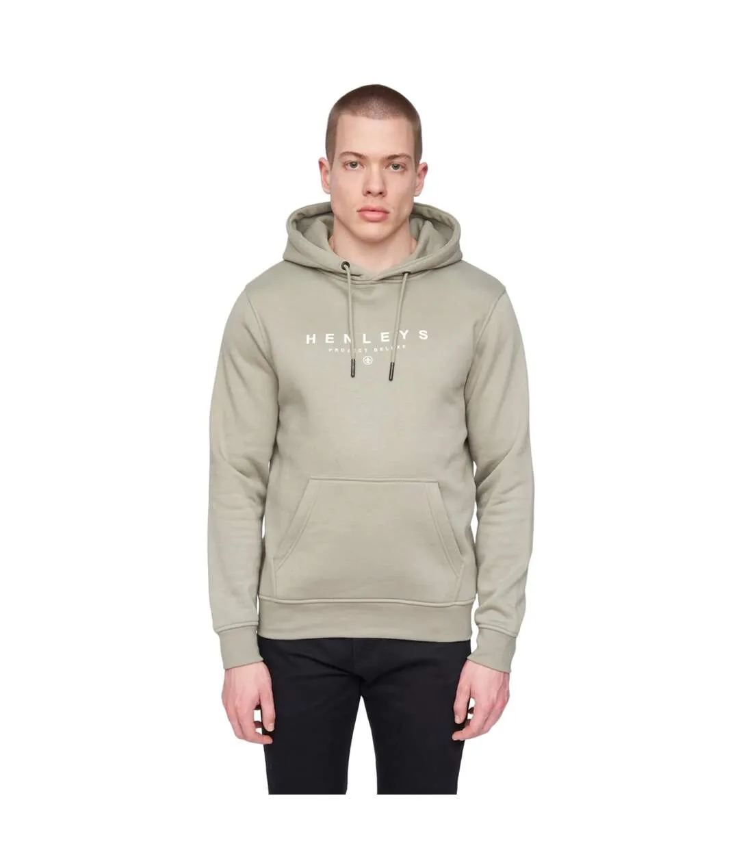 Mens ninesix hoodie dusty olive Henleys