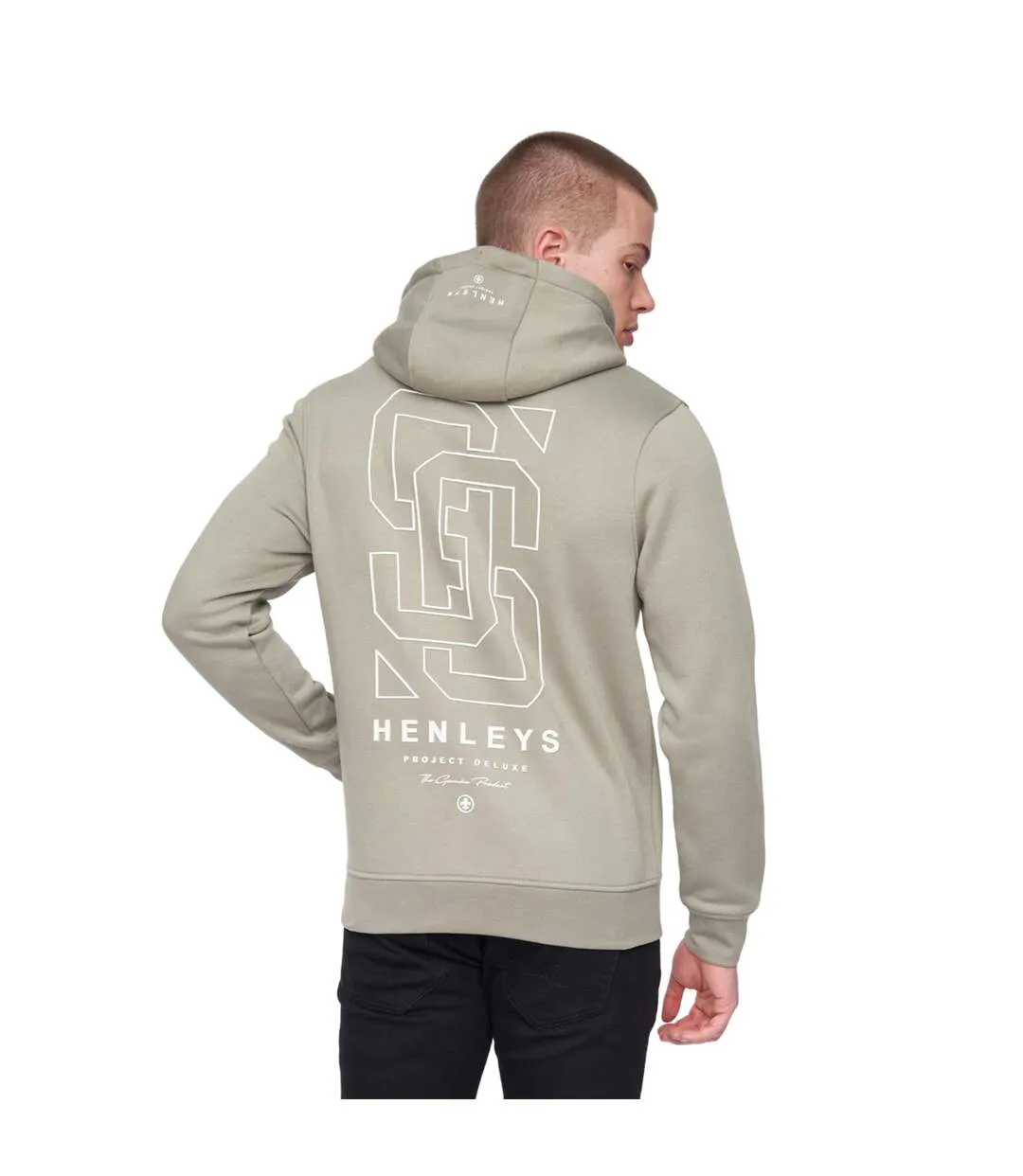 Mens ninesix hoodie dusty olive Henleys