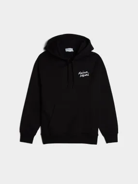 Mini Handwriting Relaxed Hoodie, Black