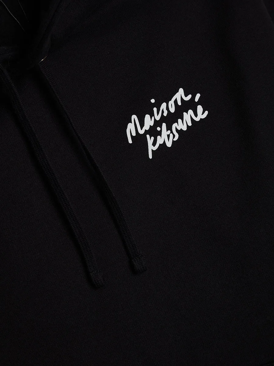 Mini Handwriting Relaxed Hoodie, Black