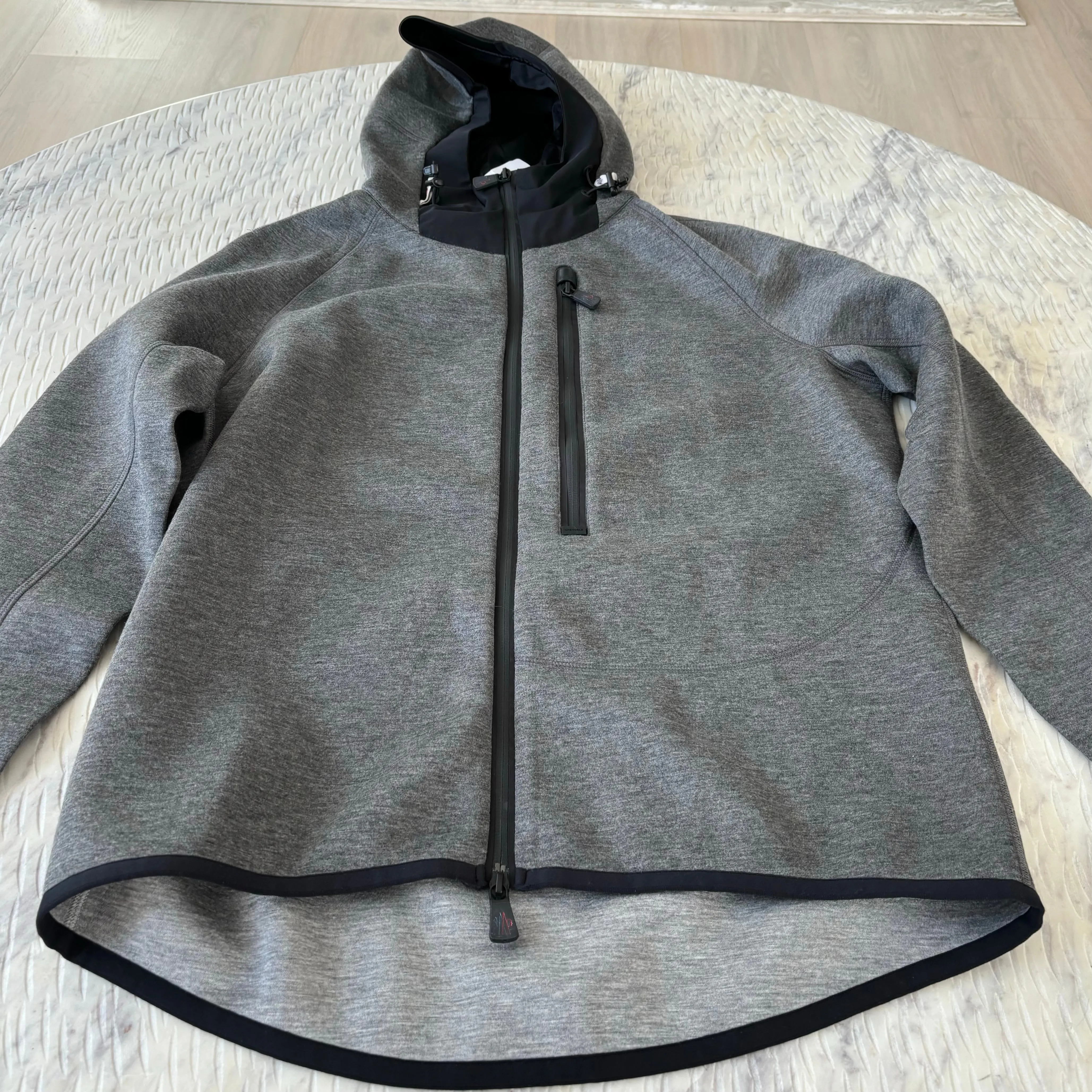 Moncler Neoprene Zip up Hoodie