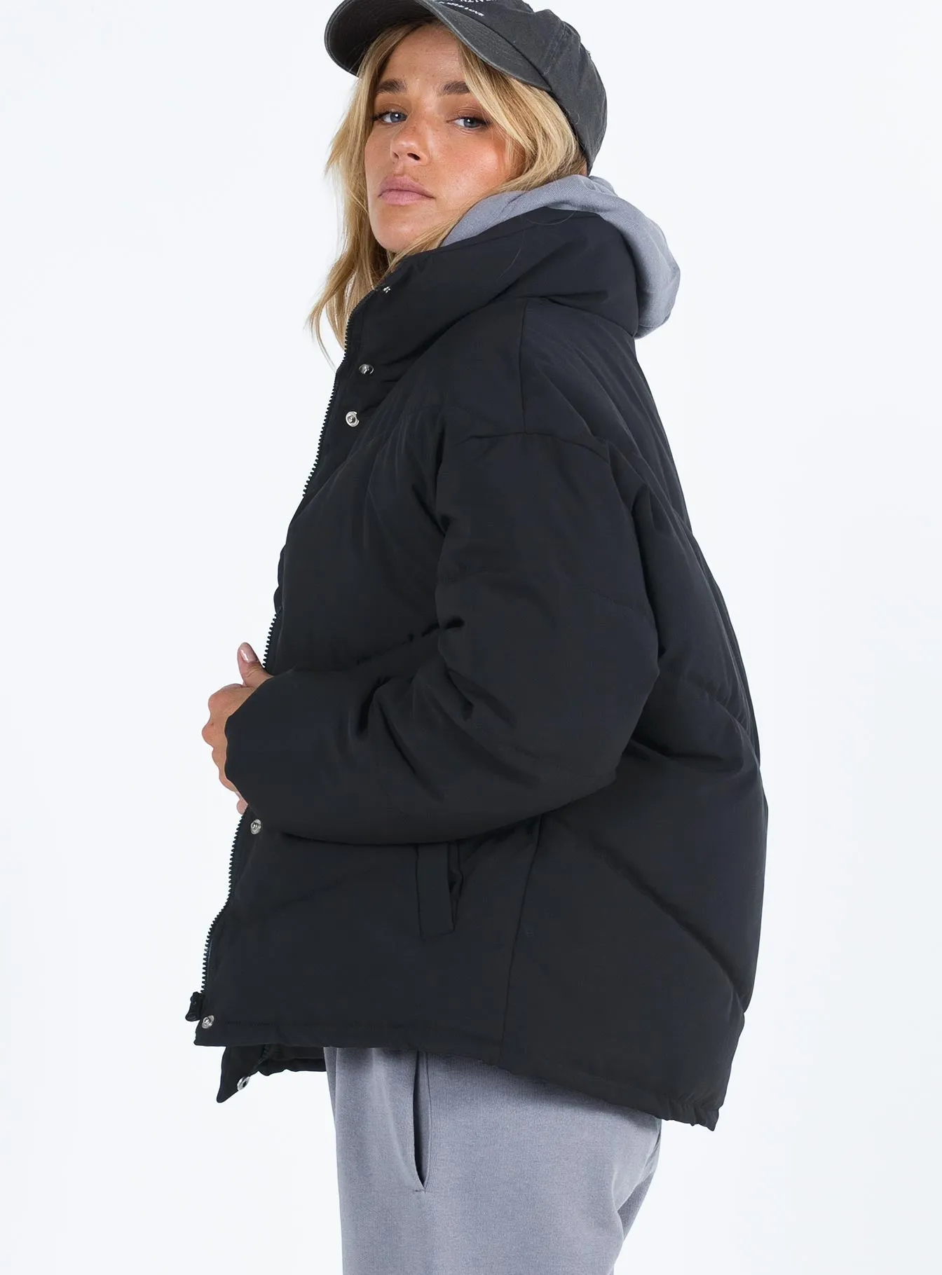 Nathalia Puffer Jacket Black