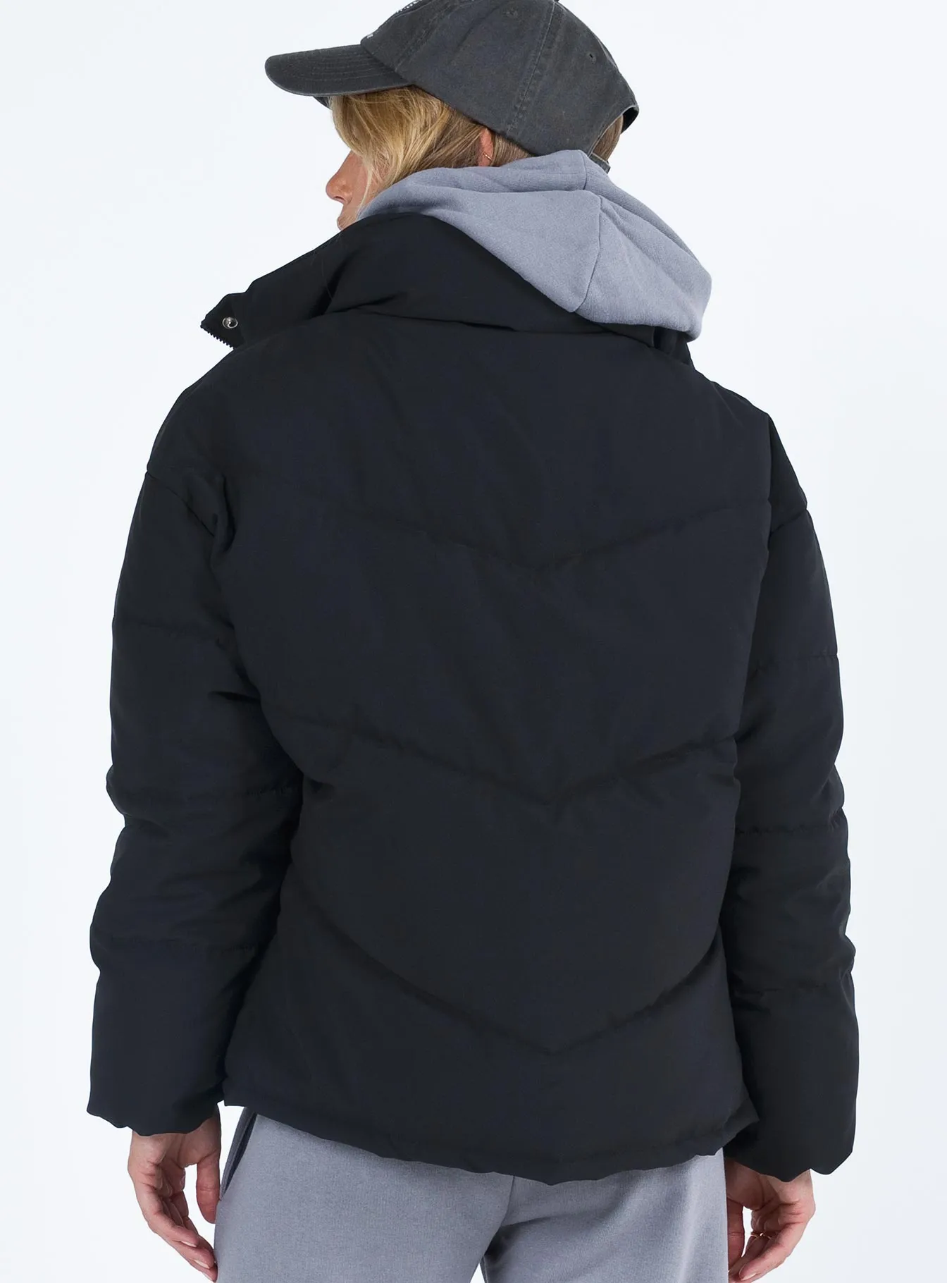 Nathalia Puffer Jacket Black