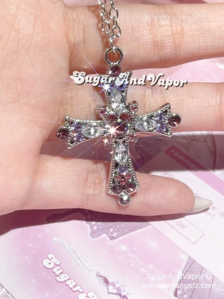 Neve Bling Cross Stainless Steel Necklace