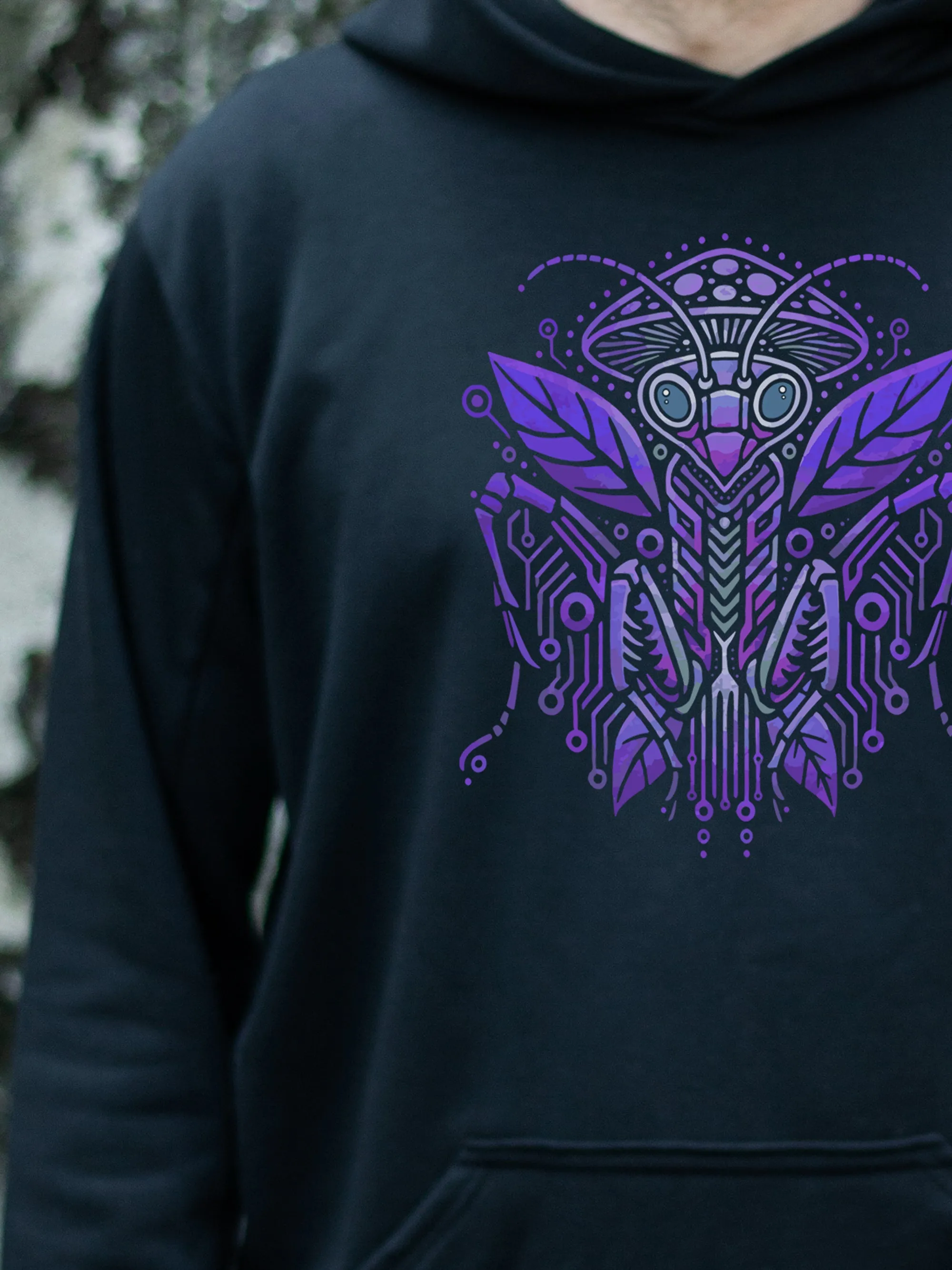 NEW Mushroom Mantis Hoodie - Purple