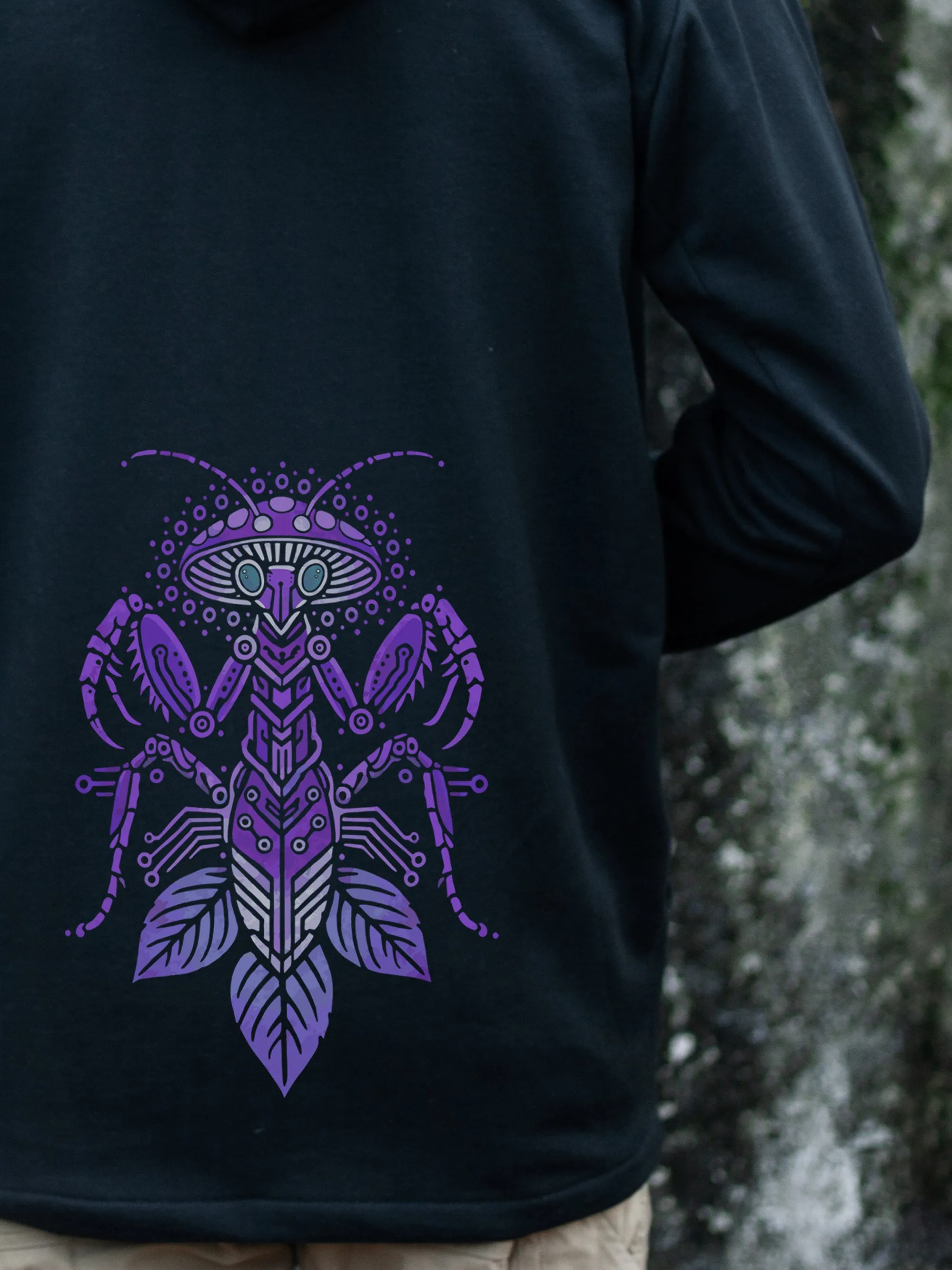 NEW Mushroom Mantis Hoodie - Purple