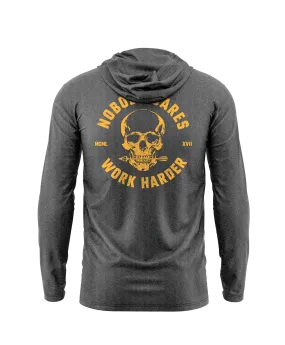 Nobody Cares Skull Athletic Hoodie