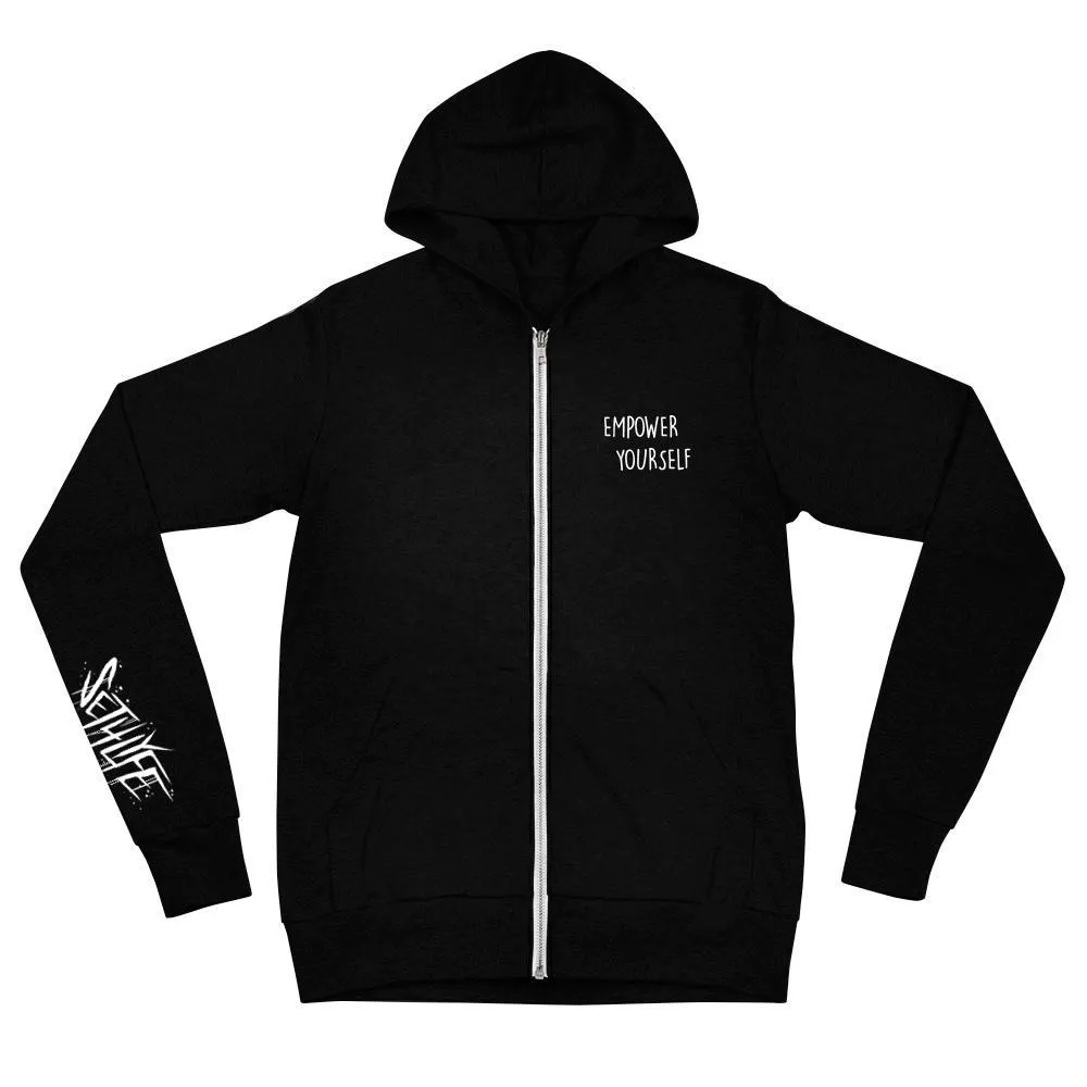 OPEN MIND ZIP UP HOODIE