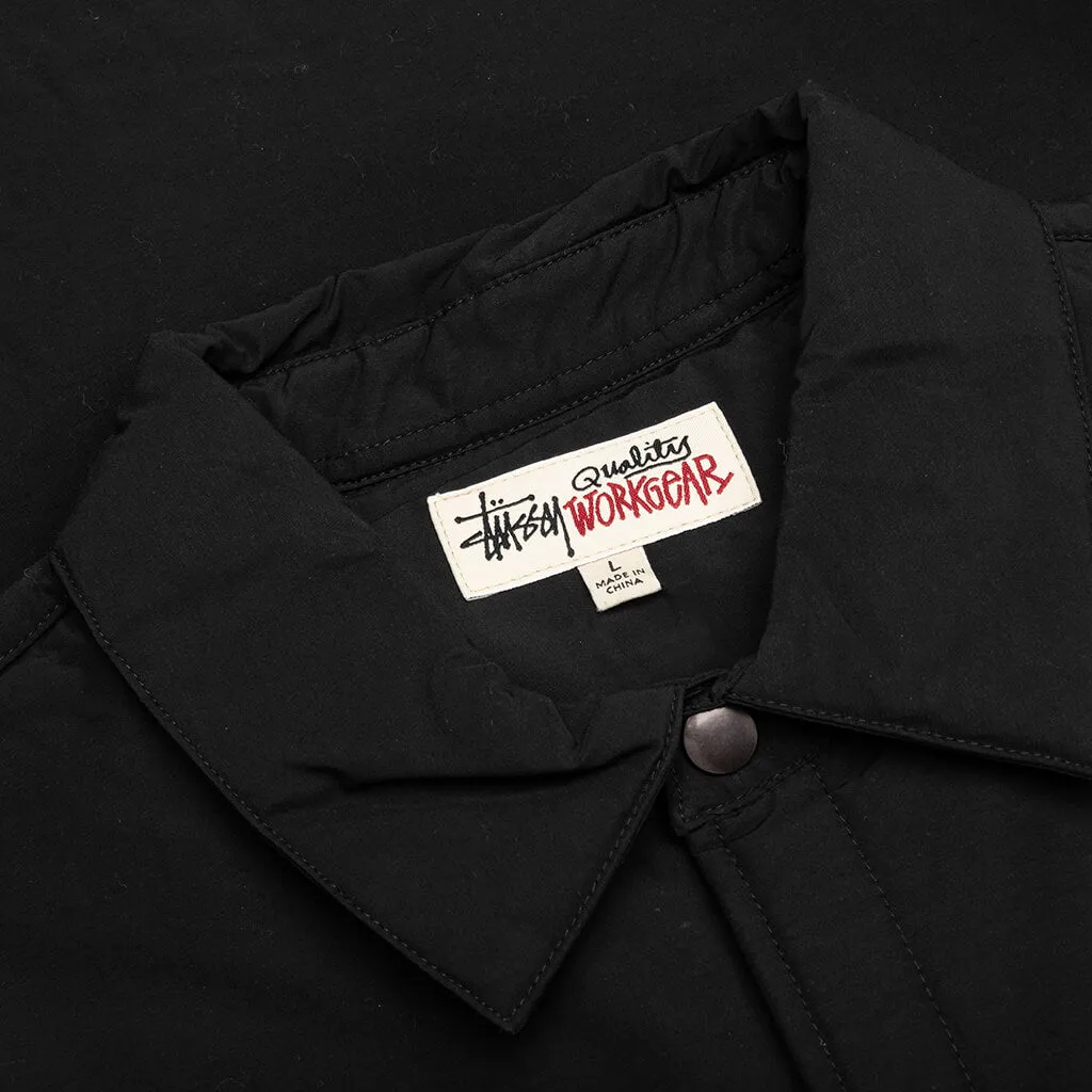 Padded Tech Over Shirt - Black