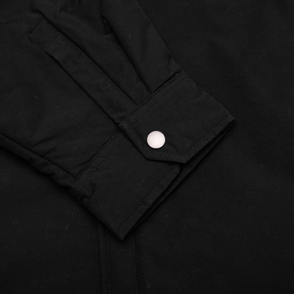 Padded Tech Over Shirt - Black