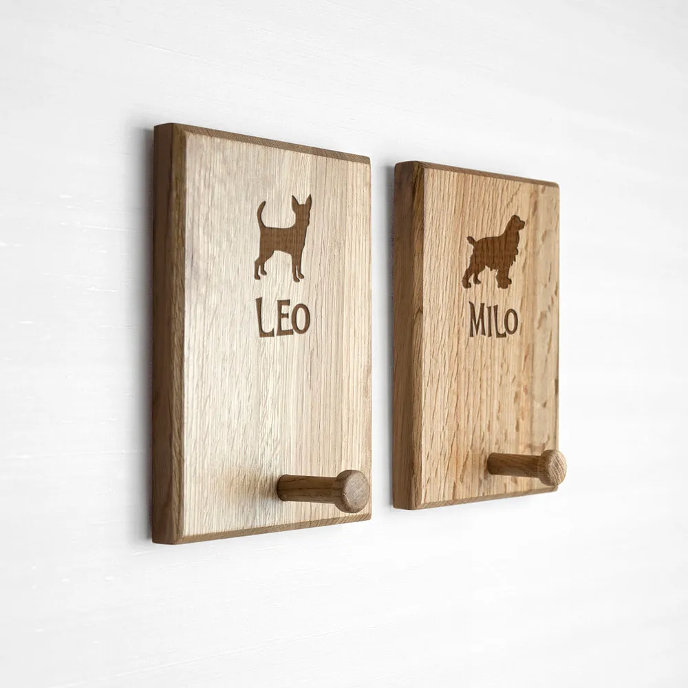 Personalised Dog Silhouette Peg Hook