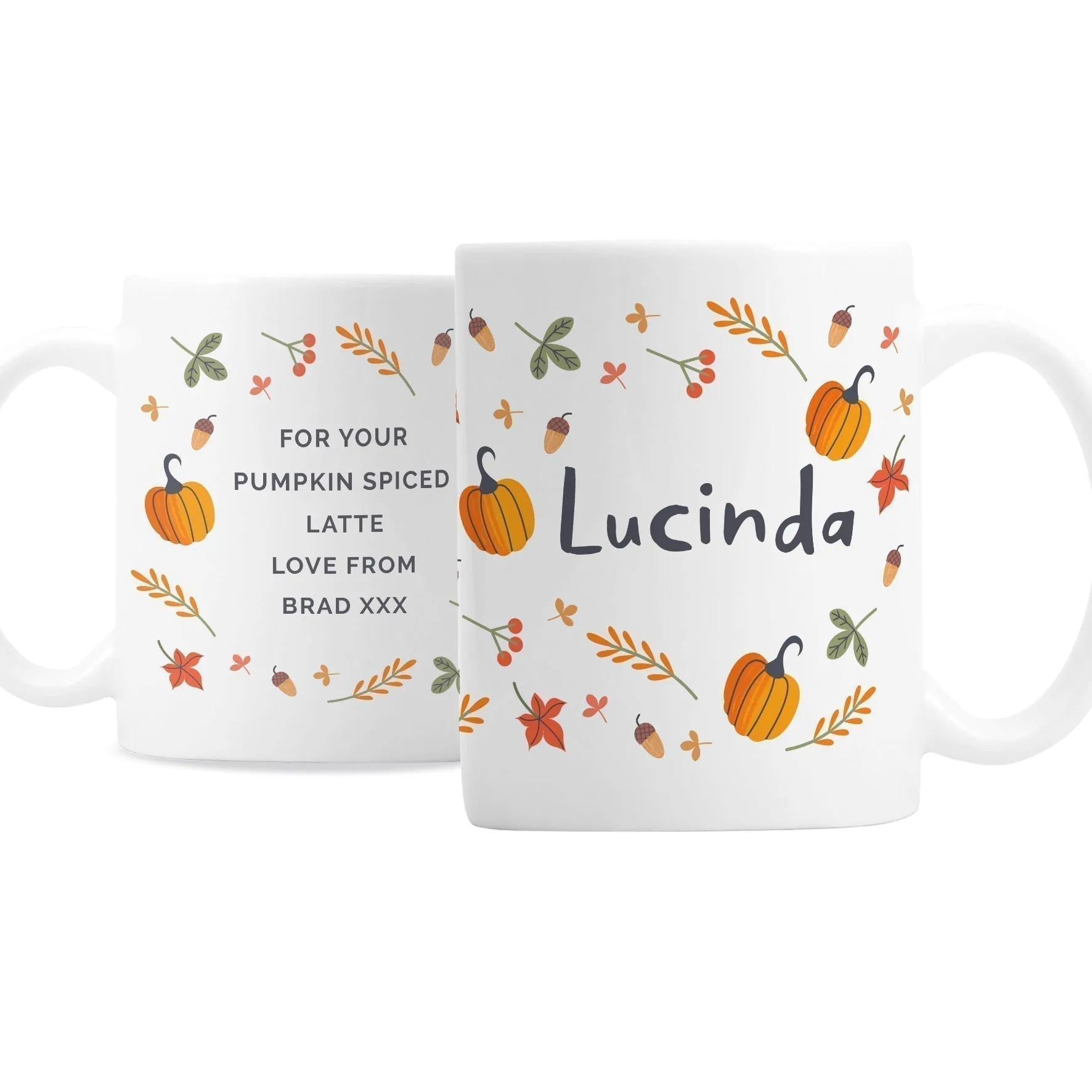 Personalised Pumpkin Mug