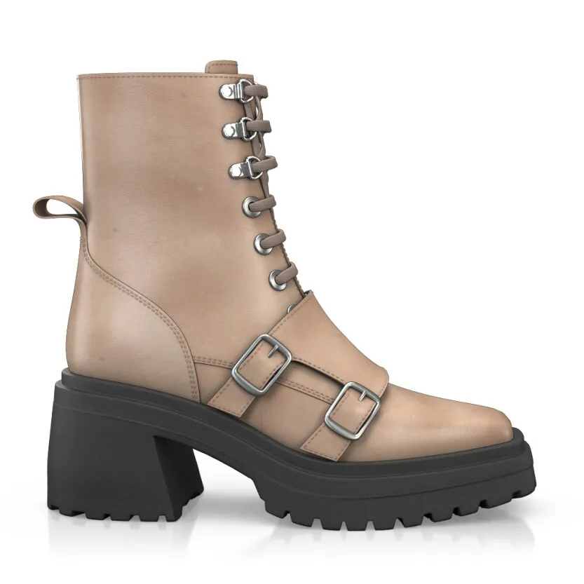 Platform Combat Ankle Boots 58900