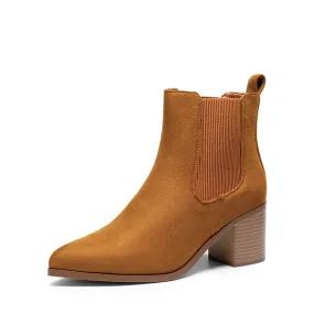 Pointed Toe Chelsea Ankle Boots